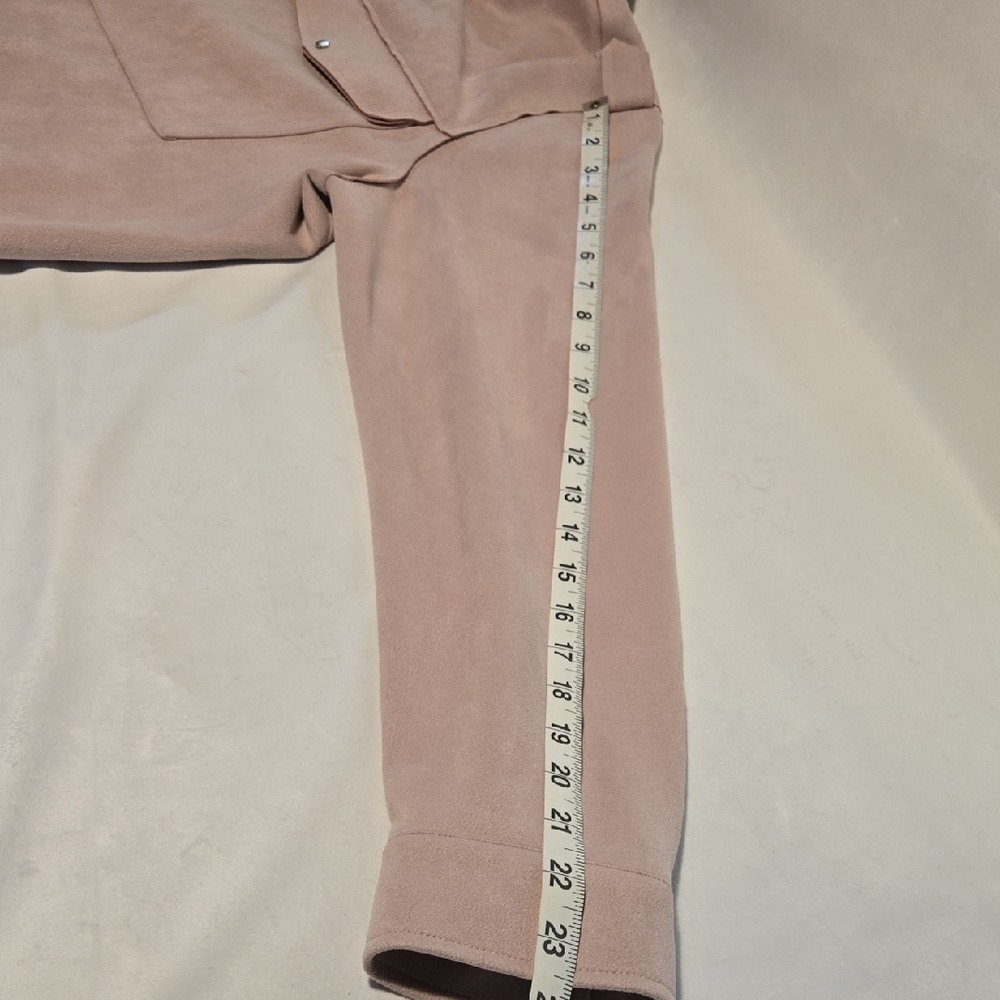 Tribal Jeans Dusty Pink Ultrasuede Utility Jacket - Picture 9 of 11